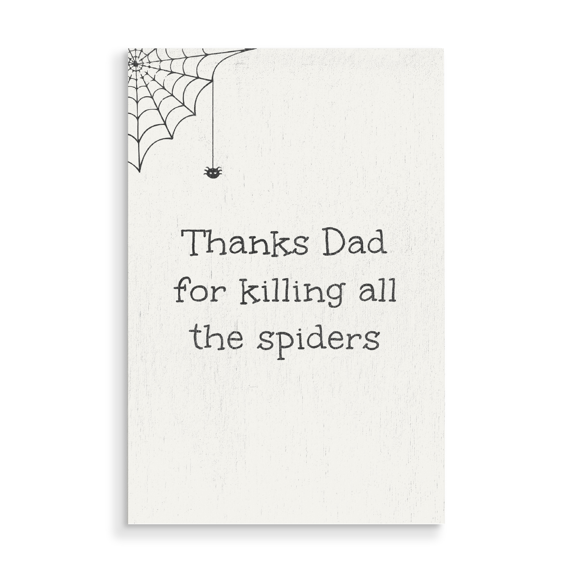 Holzbild "Thanks Dad 2" artboxONE - Typografie,Schwarzweiß,Für Papa,Männer