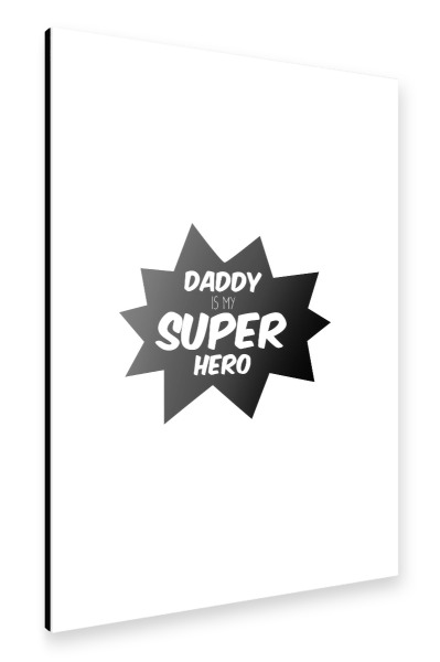 Alu-Dibond "Superhero" 30x20 cm artboxONE