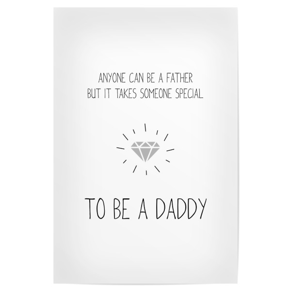 Poster "Someone Special" artboxONE - Typografie,Schwarzweiß,Für Papa,Männer