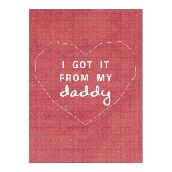 Puzzle Ravensburger "I got it from my Daddy" artboxONE - Typografie,Für Papa,Männer