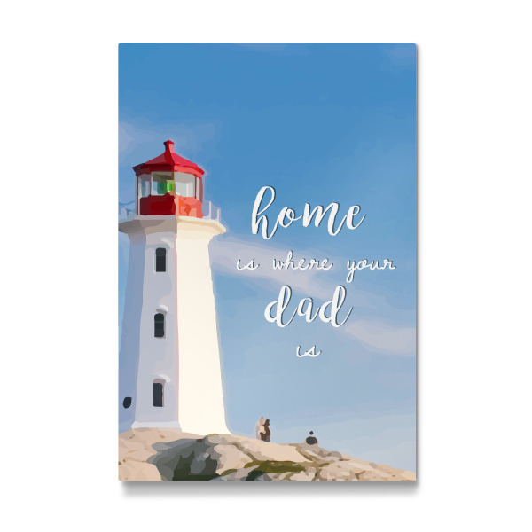Galerie-Print "Home is where your dad is" 30x20 cm artboxONE