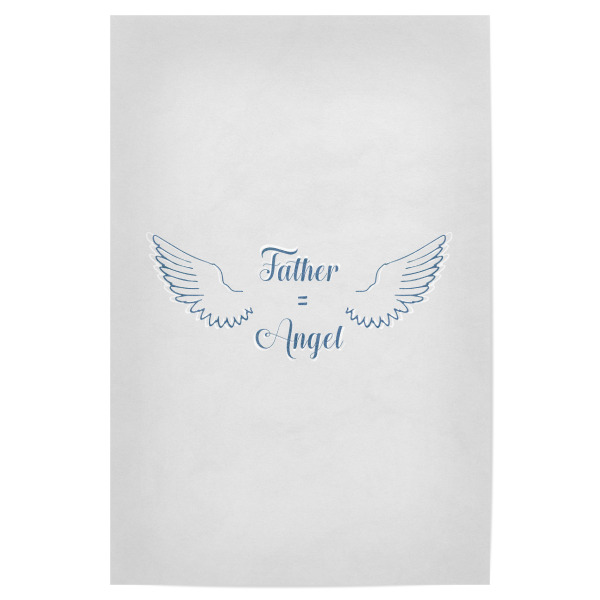 Poster "Father = Angel" artboxONE - Typografie,Für Papa,Männer