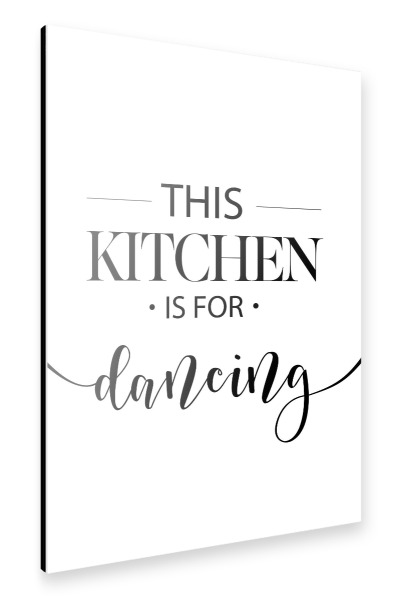 Alu-Dibond "Funny kitchen dance" 30x20 cm artboxONE