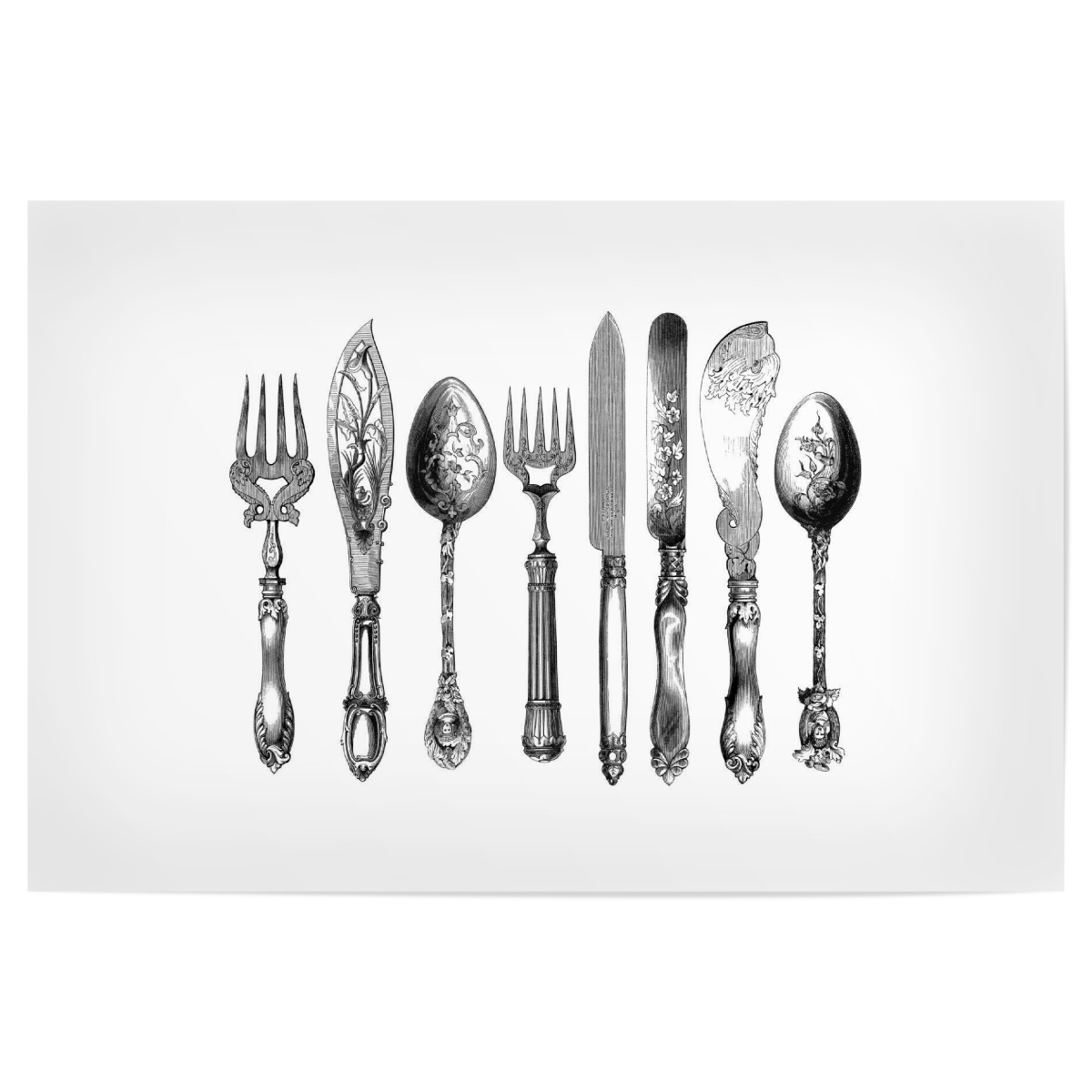 Purchase the Vintage Cutlery Print as a Poster at artboxONE