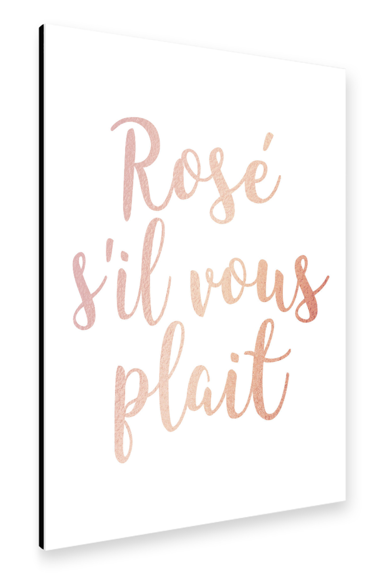 Alu-Dibond "Rose s'il vous plait" 75x50 cm artboxONE