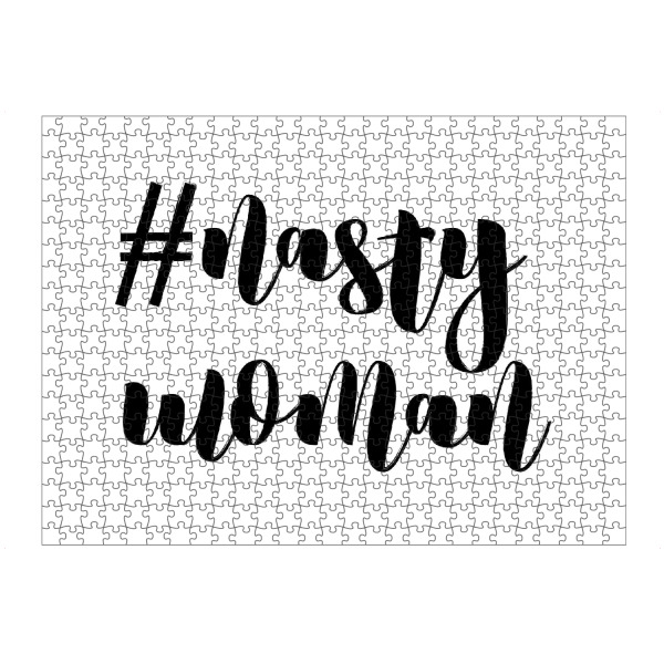 Puzzle Ravensburger "#nasty woman" artboxONE - Typografie
