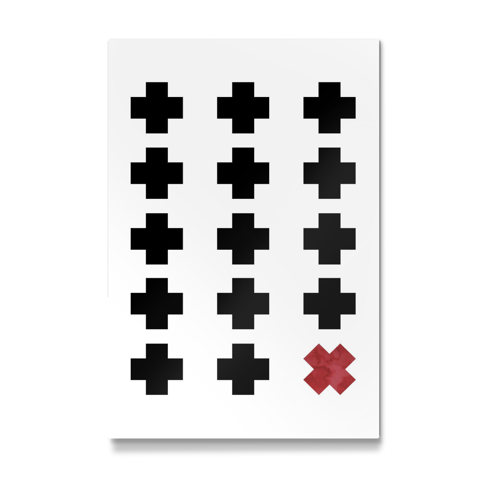 Galerie-Print "Scandinavian Shapes Cross" 30x20 cm artboxONE