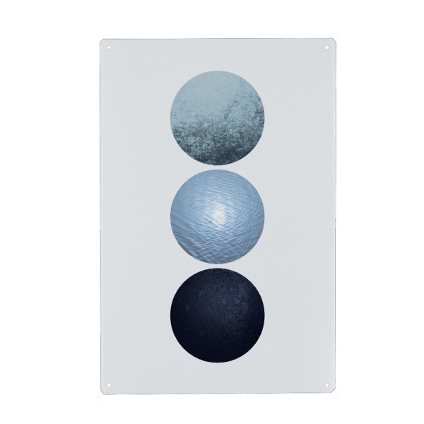 Holzbild "Nordic Blue 2" artboxONE - Abstrakt,Geometrie