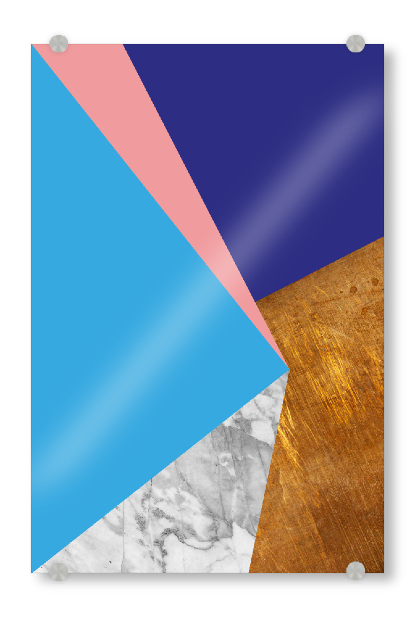 Acrylglasbild "Pattern 01" artboxONE - Abstrakt,Geometrie,Marmor