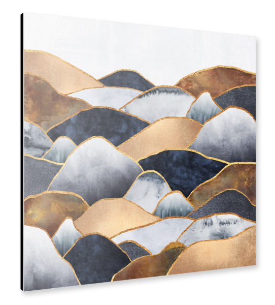 Alu-Dibond "Hills 2" 30x30 cm artboxONE