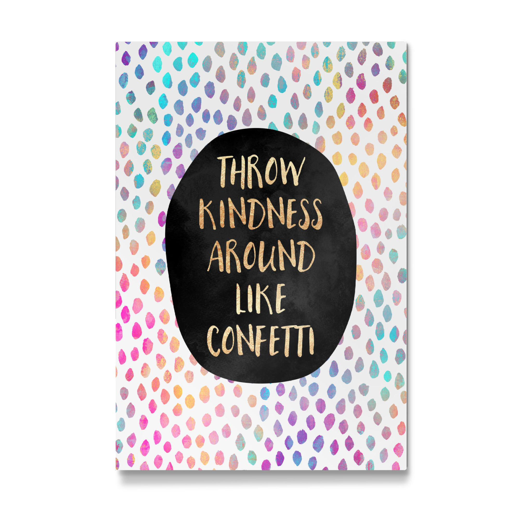 Galerie-Print "Throw kindness around like confetti" 75x50 cm artboxONE