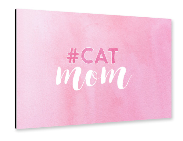 Alu-Dibond "#CAT mom" 30x20 cm artboxONE