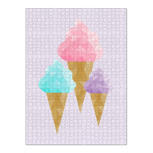 Puzzle Ravensburger "Geometric Ice Cream" artboxONE - Essen & Trinken,Geometrie,Festivals