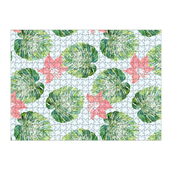 artboxONE Puzzle "Monstera and Pink" artboxONE - Natur,Floral,Festivals
