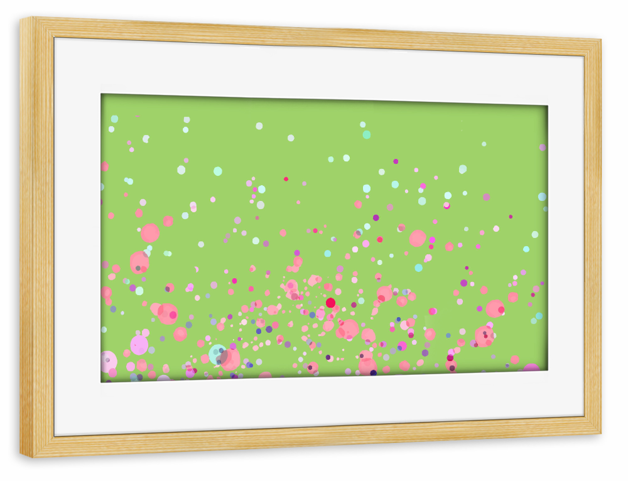 Poster mit Rahmen kiefer "Joy V2" artboxONE - Abstrakt,Festivals
