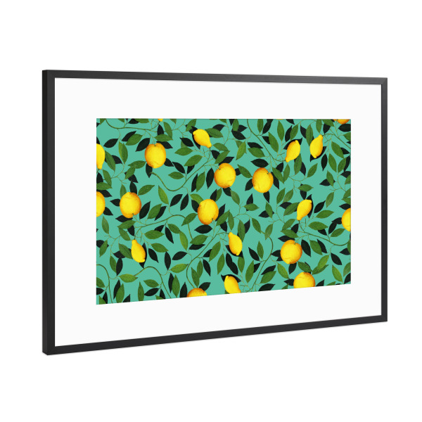 Poster mit Rahmen Schwarz (Metallic) "Luxuriance" artboxONE - Natur,Festivals