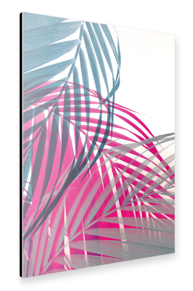 Alu-Dibond "RGB Palms" 30x20 cm artboxONE