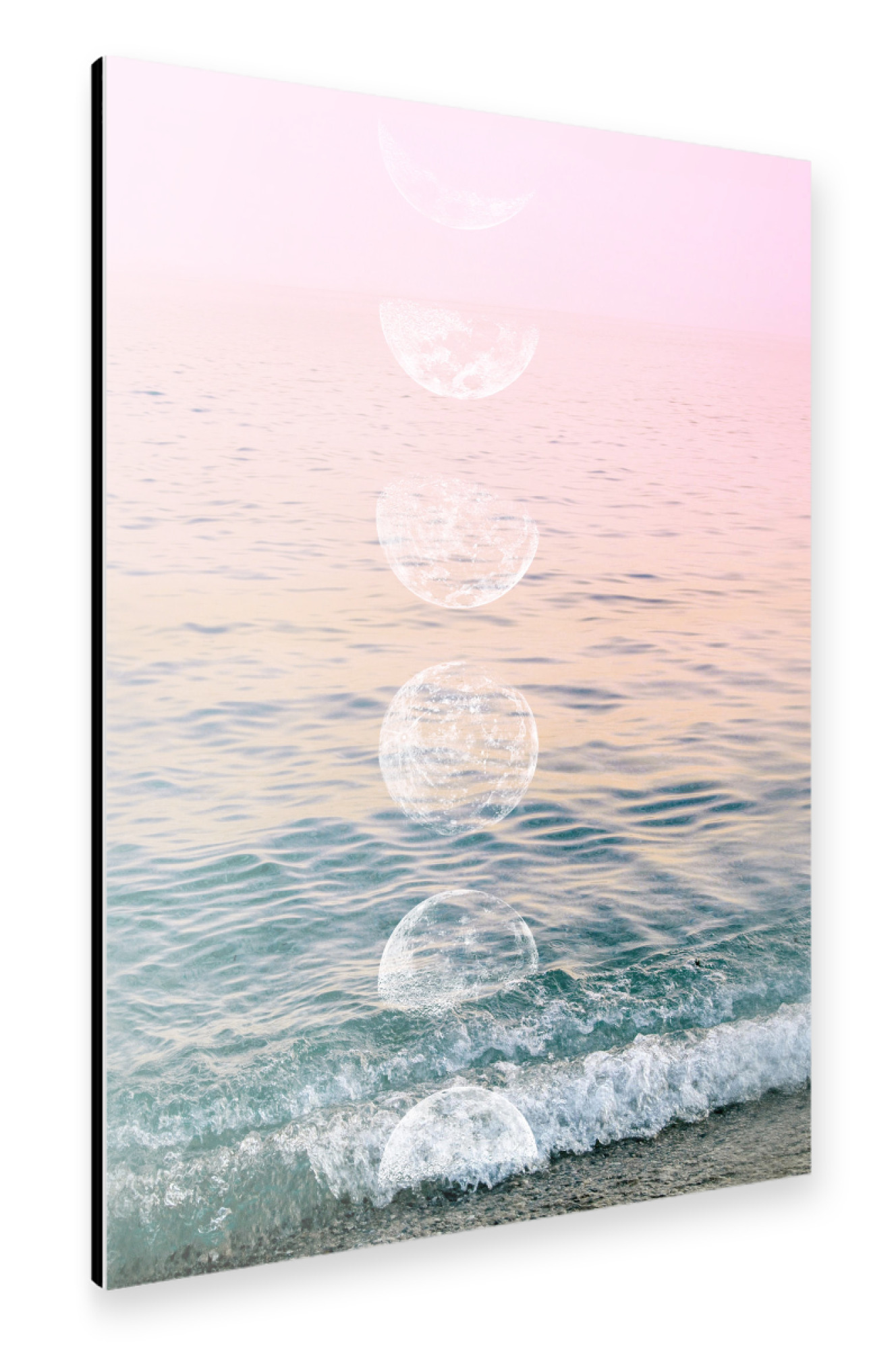 Alu-Dibond "Moontime Beach" 30x20 cm artboxONE