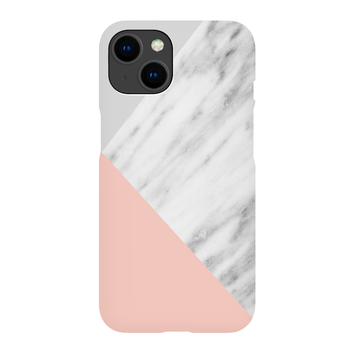 "Marble and Pink Collage"für iPhone - Premium-Case Handyhülle artboxONE