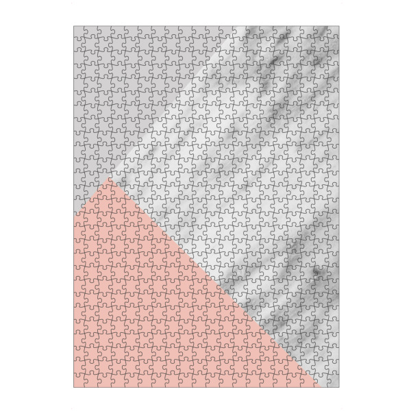 Puzzle Ravensburger "Marble and Pink Collage" artboxONE - Abstrakt,Geometrie,Marmor