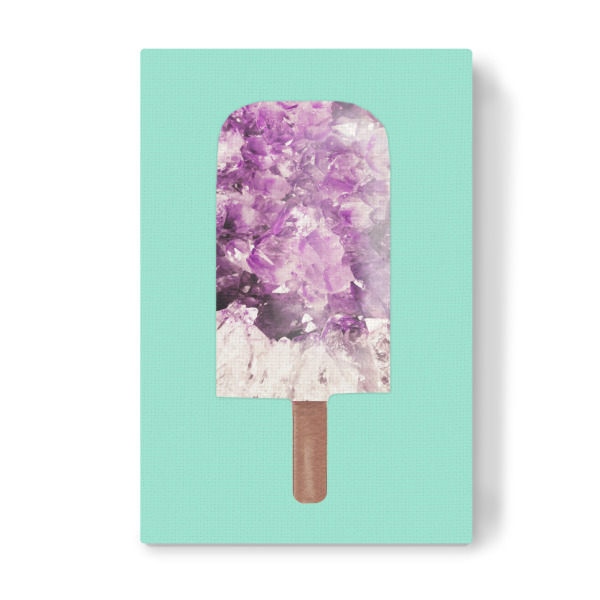 Leinwandbild "Amethyst Popsicle" artboxONE - Essen & Trinken,Abstrakt,Marmor