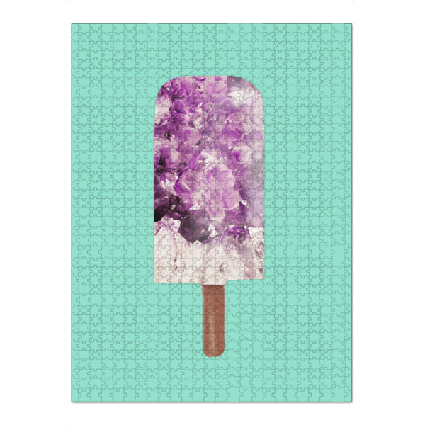 Puzzle Ravensburger "Amethyst Popsicle" artboxONE - Essen & Trinken,Abstrakt,Marmor