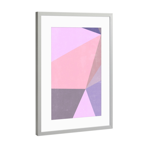 Poster mit Rahmen Silber "Sweet Collage" artboxONE - Abstrakt,Architektur,Geometrie