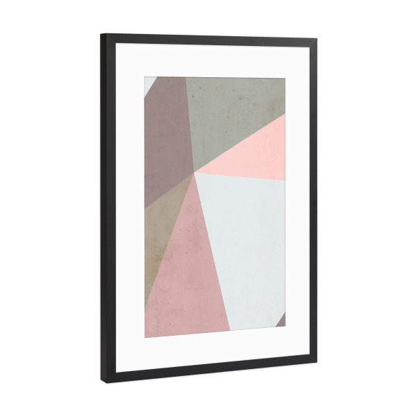 Poster mit Rahmen Schwarz (Metallic) "Delicate Geometry" artboxONE - Abstrakt,Architektur,Geometrie