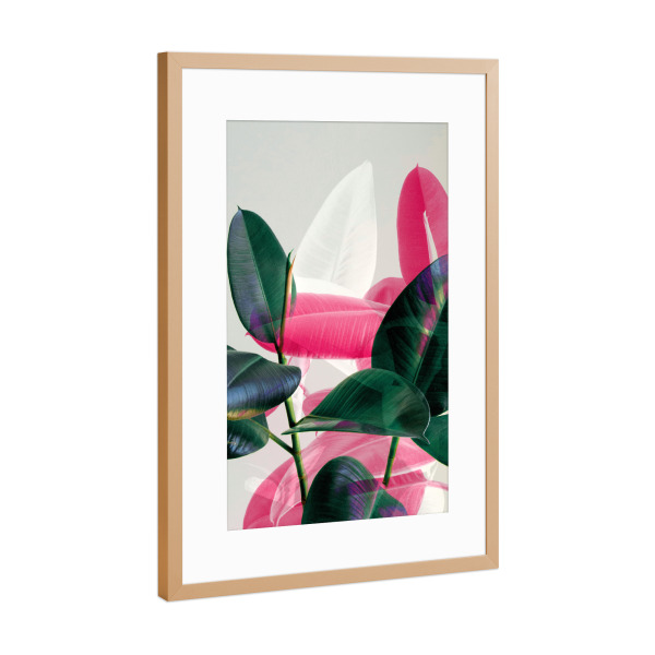 Poster mit Rahmen Kupfer "Greenery Mix" artboxONE - Natur,Floral,Festivals
