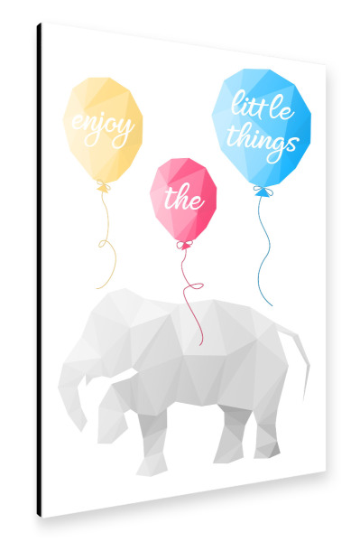 Alu-Dibond "Enjoy the little things" 30x20 cm artboxONE