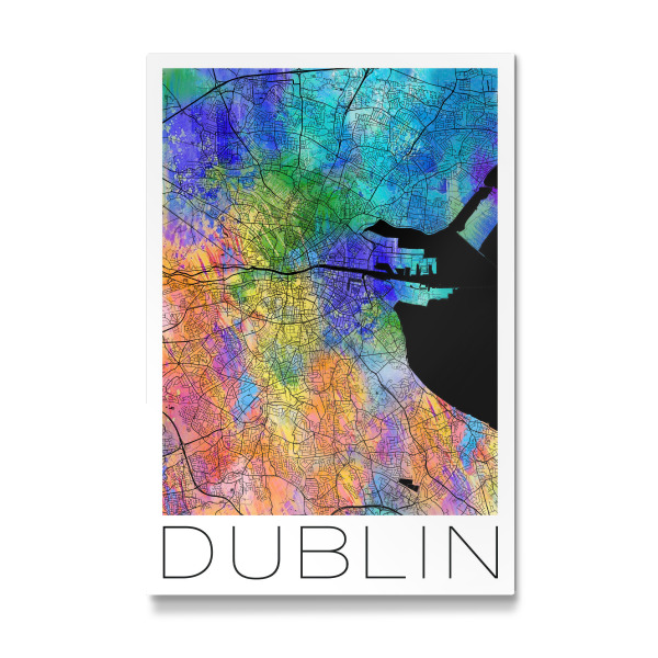 Galerie-Print "Retro Map of Dublin Ireland 2" 30x20 cm artboxONE