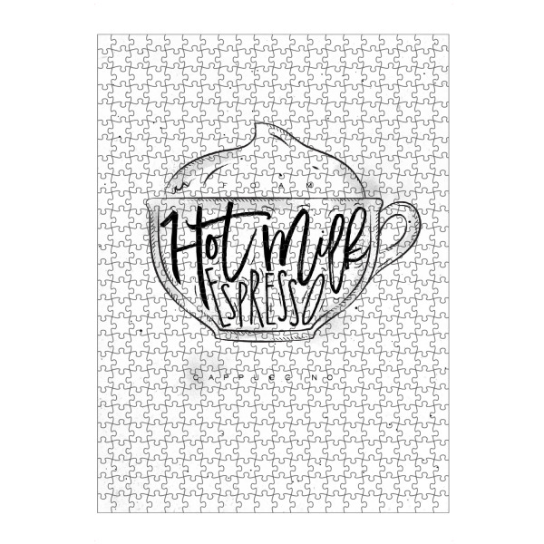 Puzzle Ravensburger "Cappuccino Cup" artboxONE - Essen & Trinken,Schwarzweiß