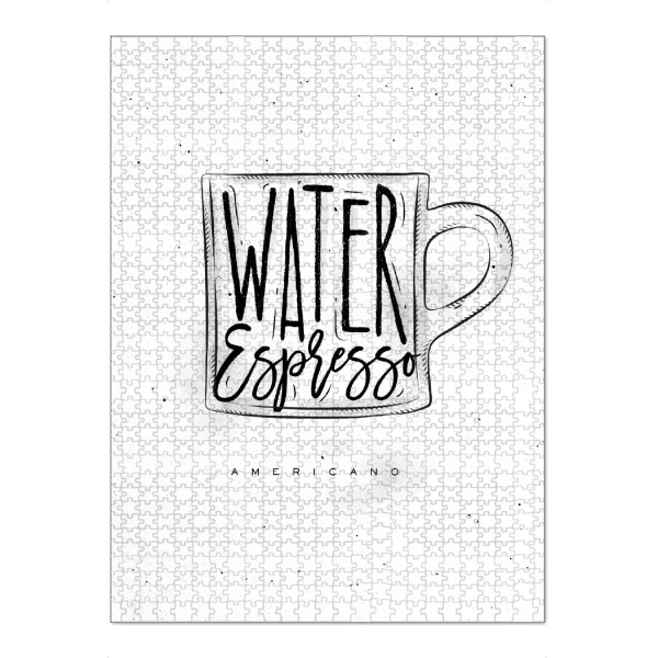 Puzzle Ravensburger "Americano Cup coffee" artboxONE - Essen & Trinken,Schwarzweiß
