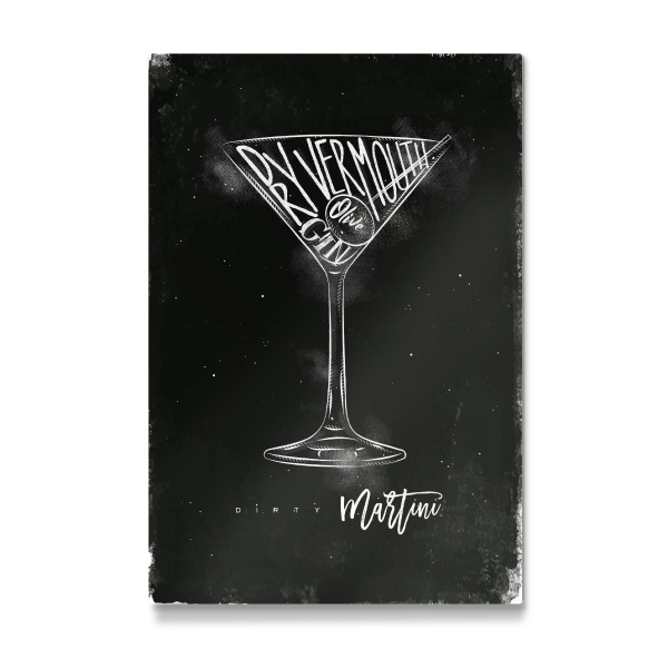Galerie-Print "Dirty martini cocktail chalk" 30x20 cm artboxONE