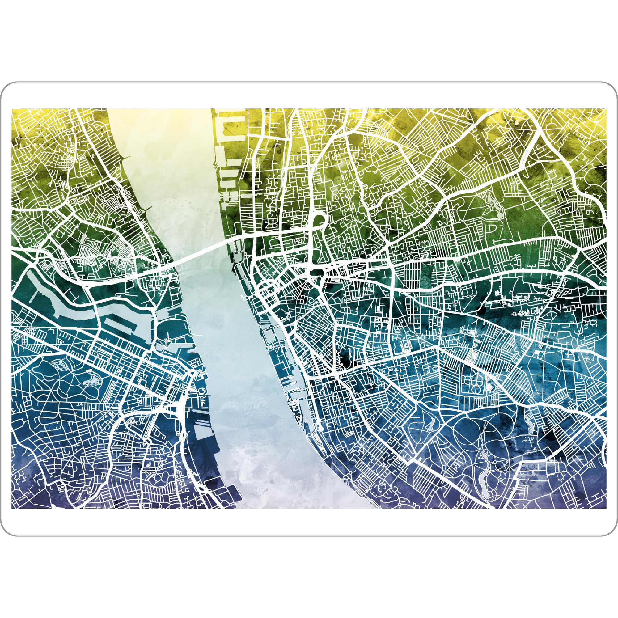 Tischset "Liverpool England Street Map 5" artboxONE - Städte,Reise,Kartografie