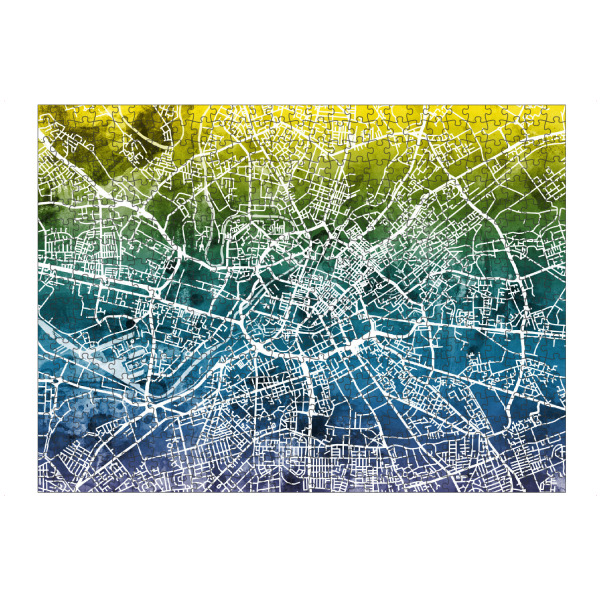artboxONE Puzzle "Manchester England Street Map 6" artboxONE - Städte,Reise,Kartografie