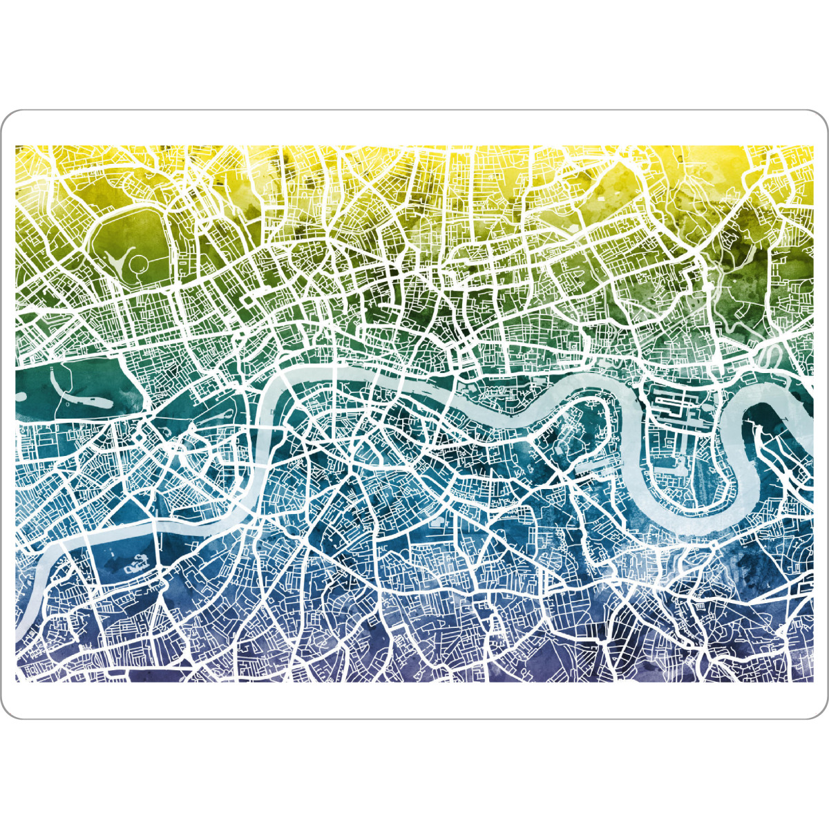 Tischset "London England Street Map 8" artboxONE - Städte,Reise,Kartografie