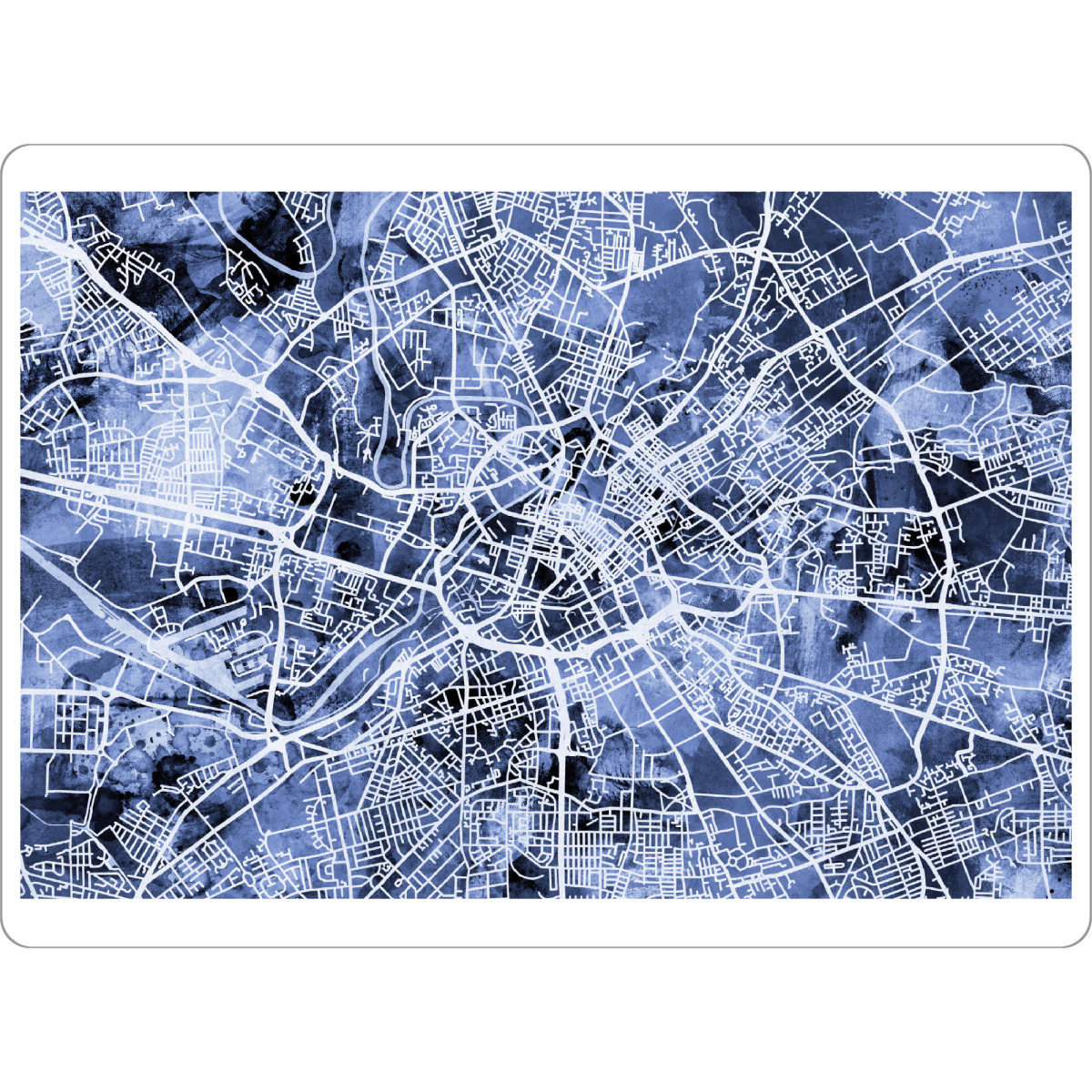 Tischset "Manchester England Street Map 4" artboxONE - Städte,Reise,Kartografie