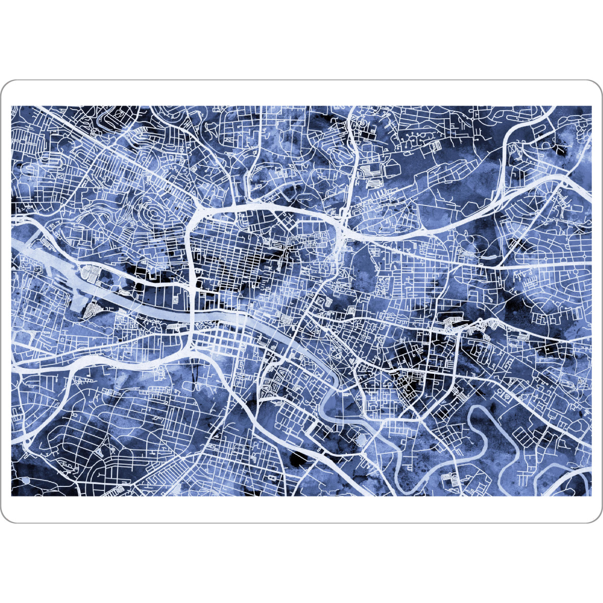 Tischset "Glasgow Street Map 4" artboxONE - Städte,Reise,Kartografie