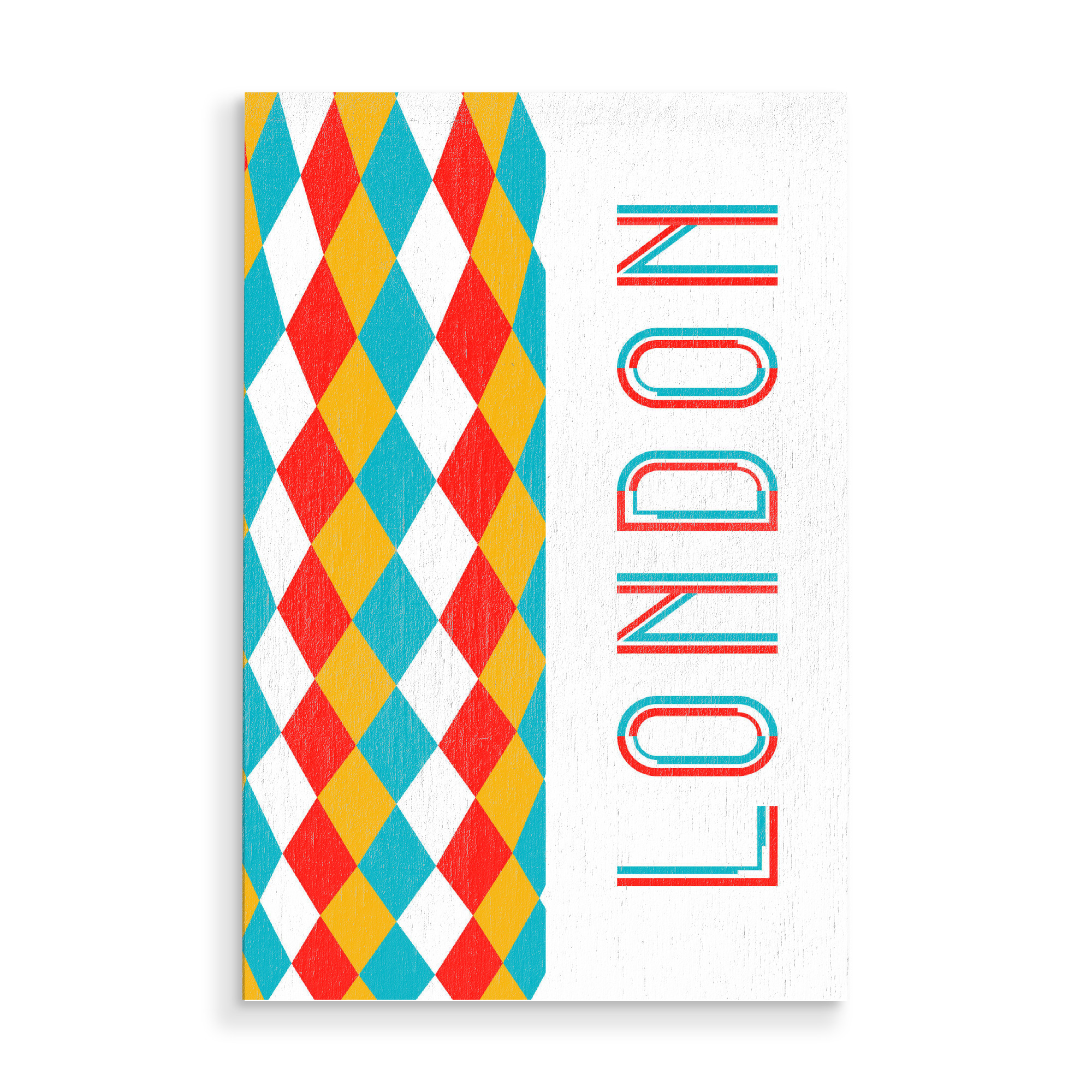 Holzbild "London 12" artboxONE - Städte / London,Typografie,Reise,Abstrakt,Architektur