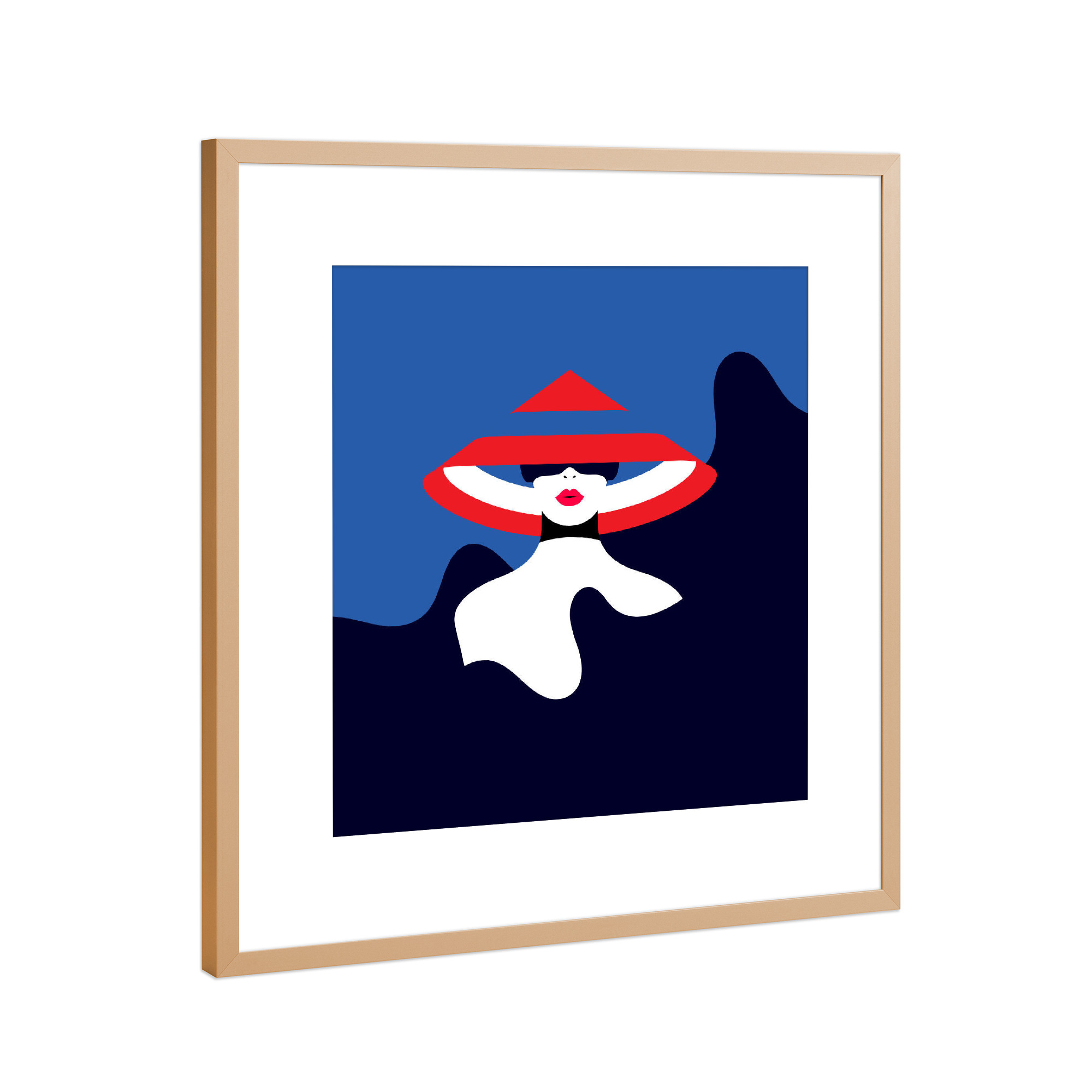 Poster mit Rahmen Kupfer "Peak of Fashion II" artboxONE - Fashion