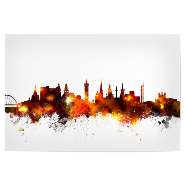Poster "Glasgow Scotland Skyline 5" artboxONE - Städte,Reise