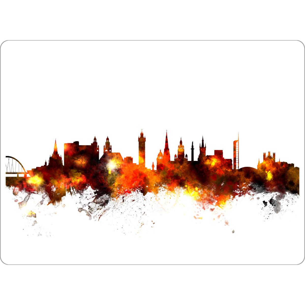 Tischset "Glasgow Scotland Skyline 5" artboxONE - Städte,Reise