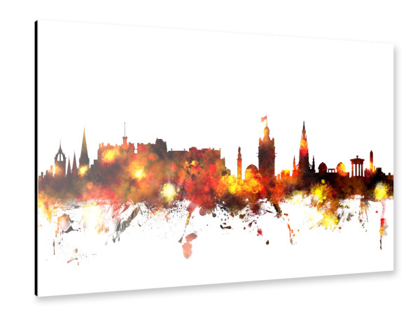 Alu-Dibond "Edinburgh Scotland Skyline 7" 30x20 cm artboxONE