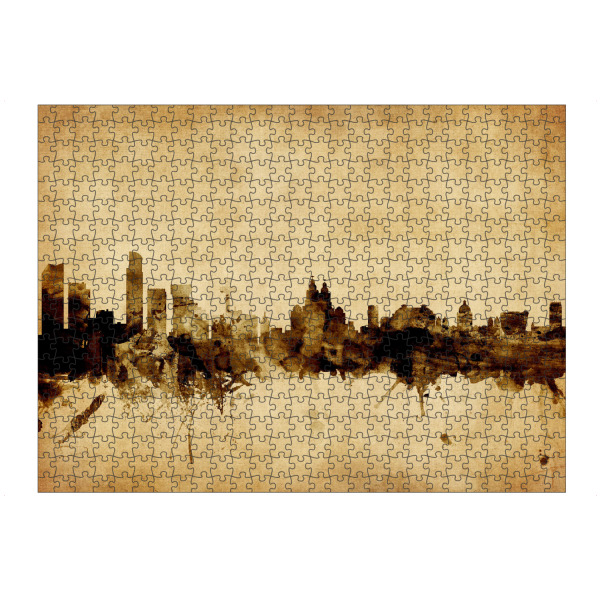 artboxONE Puzzle "Liverpool England Skyline 5" artboxONE - Städte,Reise