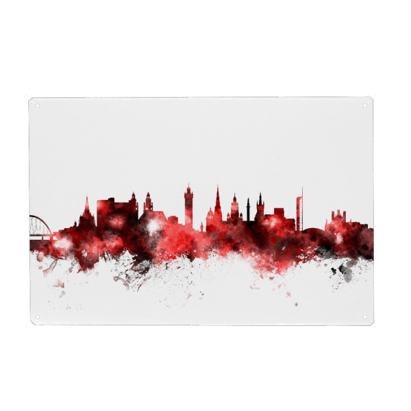 Holzbild "Glasgow Scotland Skyline" artboxONE - Städte,Reise