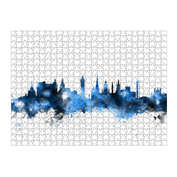 Puzzle Ravensburger "Glasgow Scotland Skyline 01" artboxONE - Städte,Reise