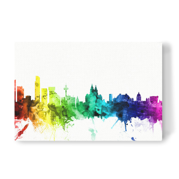 Leinwandbild "Liverpool England Skyline 01" artboxONE - Städte,Reise
