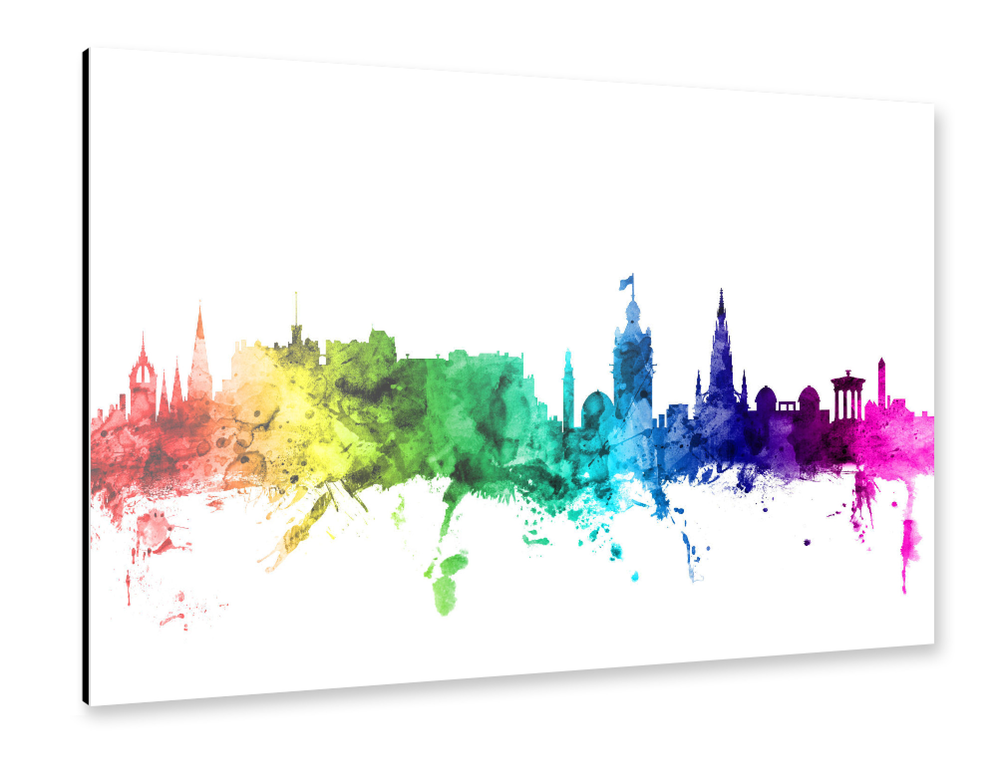 Alu-Dibond "Edinburgh Scotland Skyline 3" 30x20 cm artboxONE