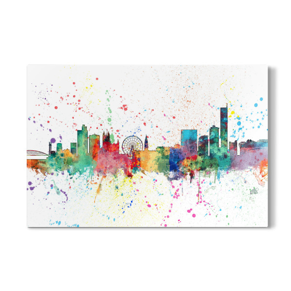 Galerie-Print "Manchester England Skyline" 30x20 cm artboxONE